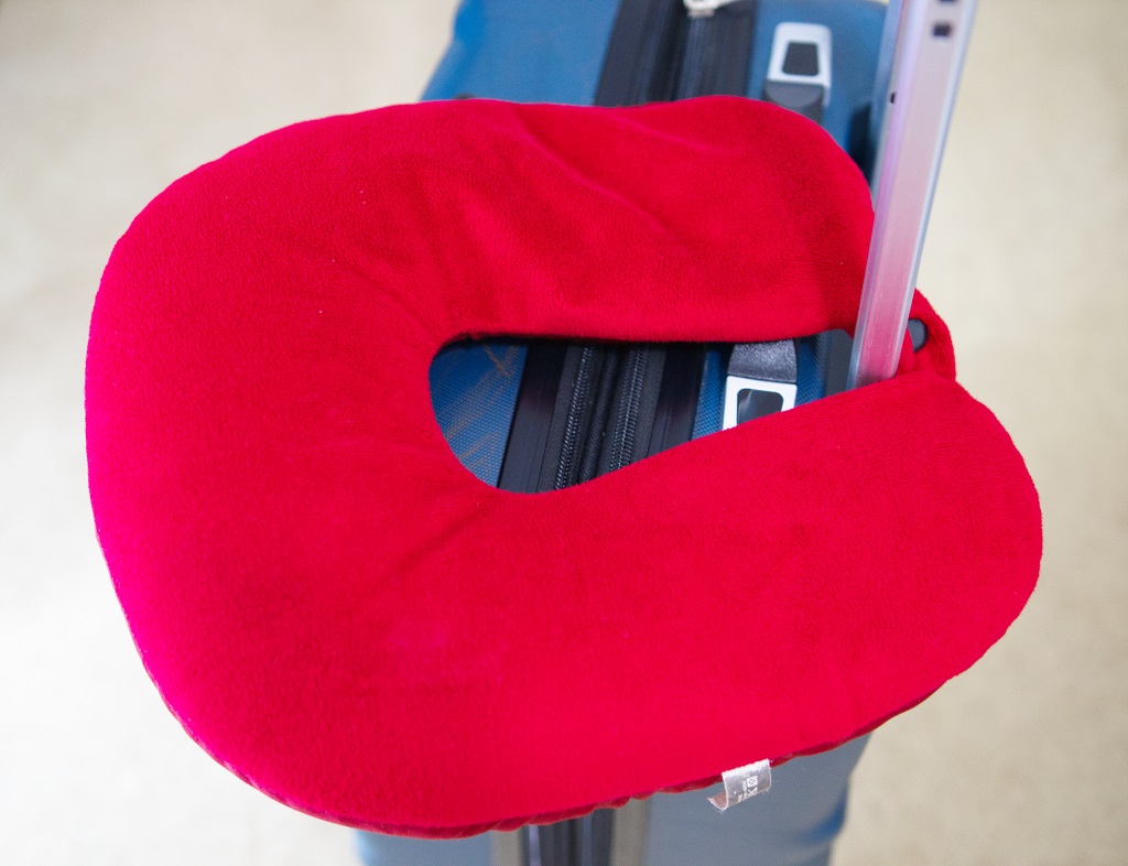 Red Microbead Neck Pillow