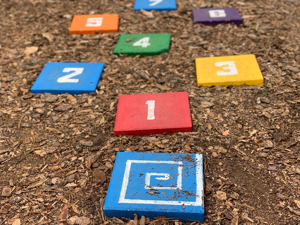 outdoor game- hopscotch